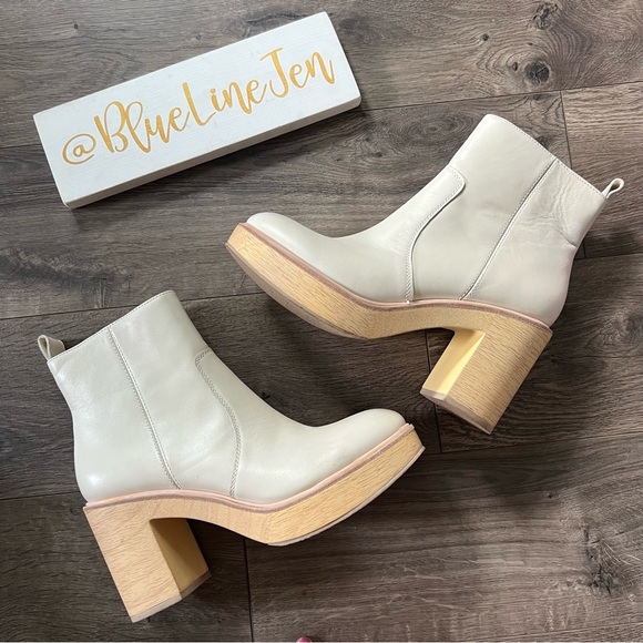 Dolce Vita Cecile Wood Platform Booties NWOT - Picture 1 of 7